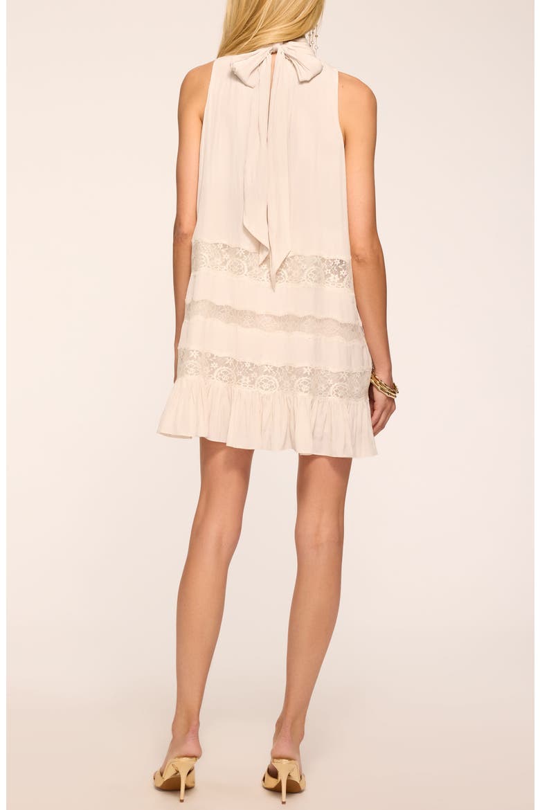 Samantha Lace Inset Minidress, Alternate, color, BONE