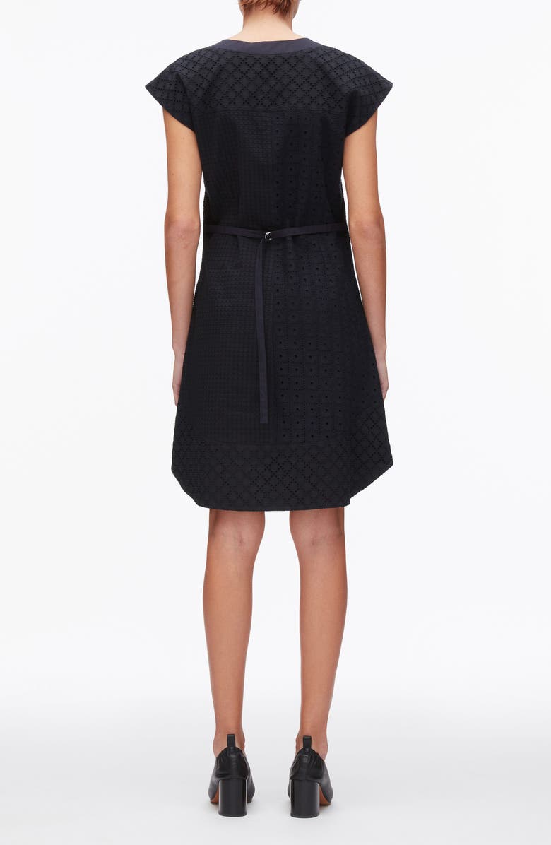 3.1 Phillip Lim Patchwork Broderie Anglaise Dress, Alternate, color, Midnight