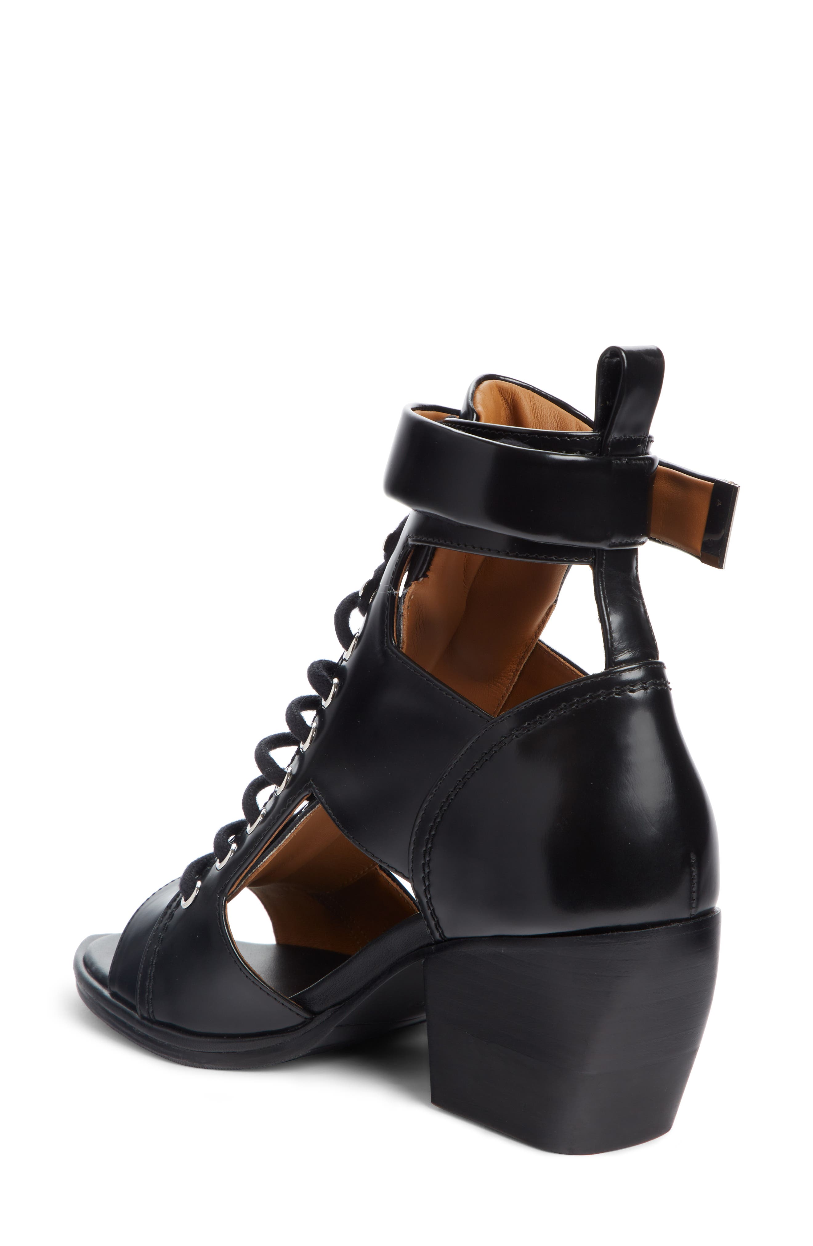 Chloé Rylee Cutout Open Toe Boot, Alternate, color, 