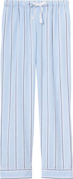 Petite Plume Stripe Cotton Twill Pajama Pants