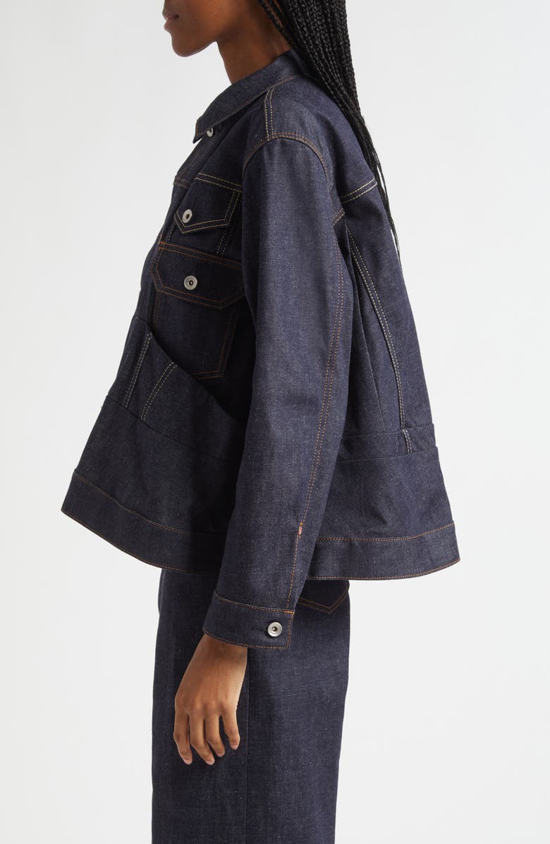 Sacai Denim Jacket, Alternate, color, Indigo