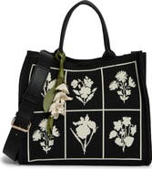Nanette Lepore Floral Knit Square Satchel