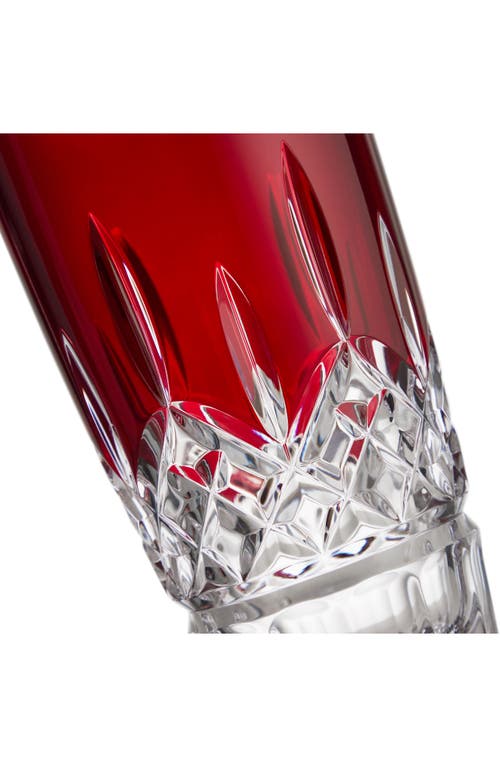Waterford Lismore Red Crystal Cocktail Shaker In Red
