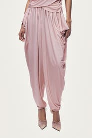Nocturne Draped Elastic Waist Harem Trousers