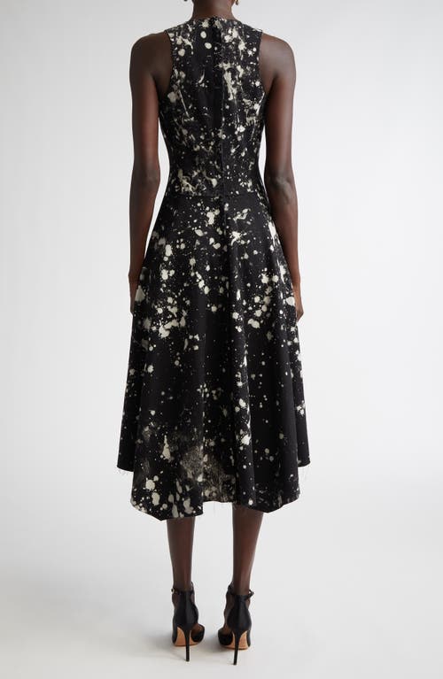 Jason Wu Collection Painters Twill Handkerchief Midi Dress In Black