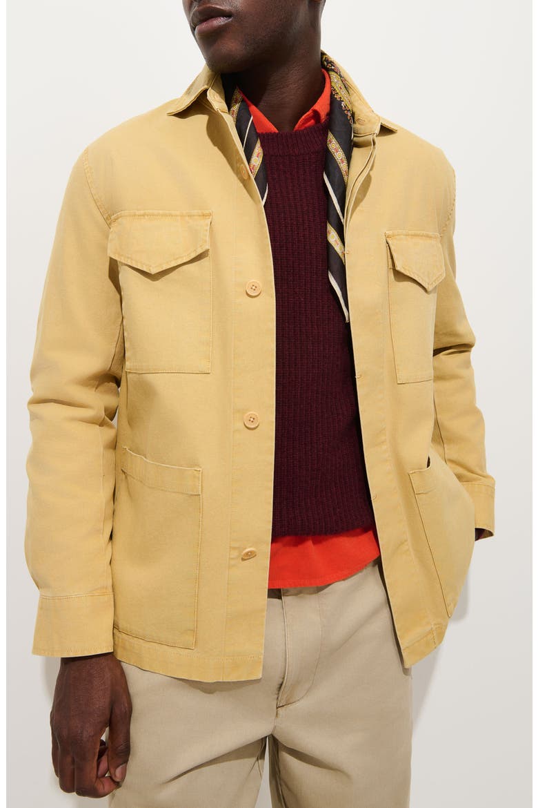 Garment Dyed Cotton Canvas Chore Jacket, Main, color, EINKORN