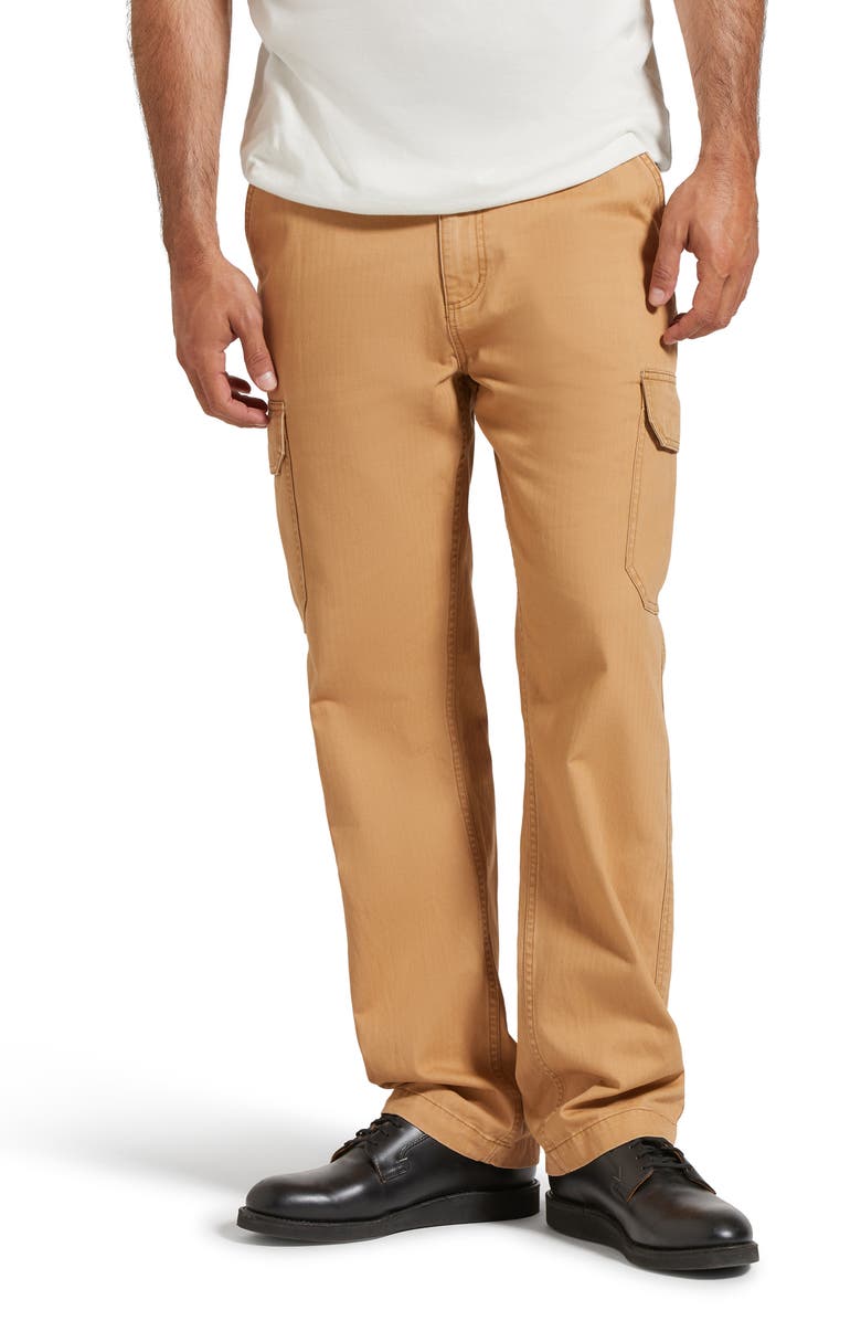 Brixton Waypoint Cotton Herringbone Cargo Pants, Main, color, 