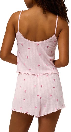 Somewhere Pointelle Camisole & Shorts Pajamas