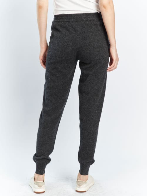 Gobi Mongolian Cashmere Cuffed Cashmere Jogger In Charcoal