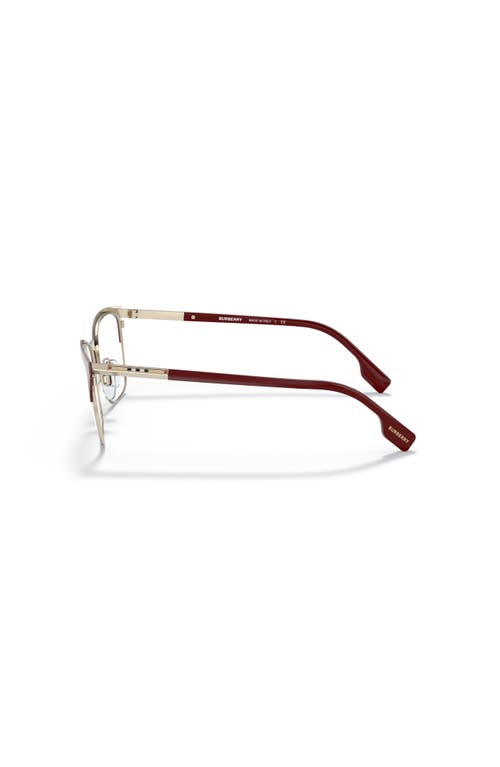 Burberry 54mm Cat Eye Optical Glasses In Burgundy