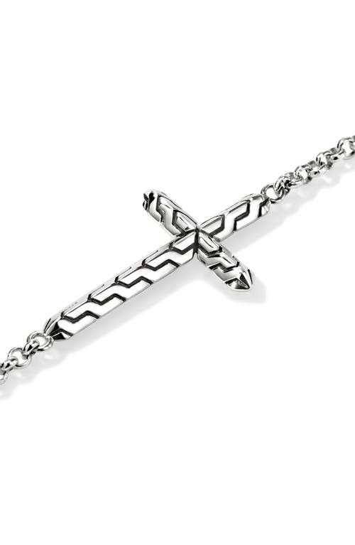 John Hardy Jh Essential Cross Bracelet In Silver