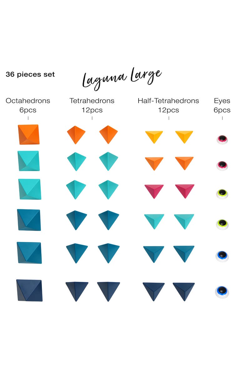 TRIDO Kids' Laguna Large 36-Piece Magnetic Construction Kit, Alternate, color, 