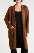 MAX STUDIO Patch Pocket Long Cardigan