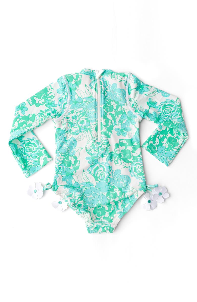 Shade Critters Kids' Charming Rose One-Piece Rashguard Swimsuit, Alternate, color,