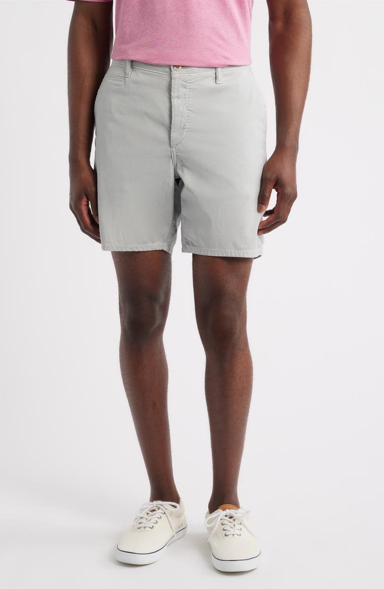 johnnie-O Nassau Chino Shorts, Main, color, Chrome