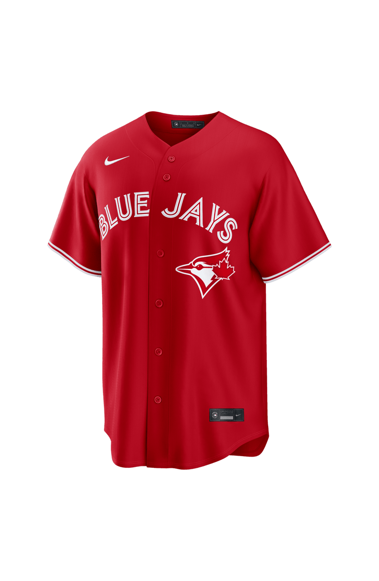Nike Men's Nike George Springer Red Toronto Blue Jays Canada Day Replica Jersey, Alternate, color, Red