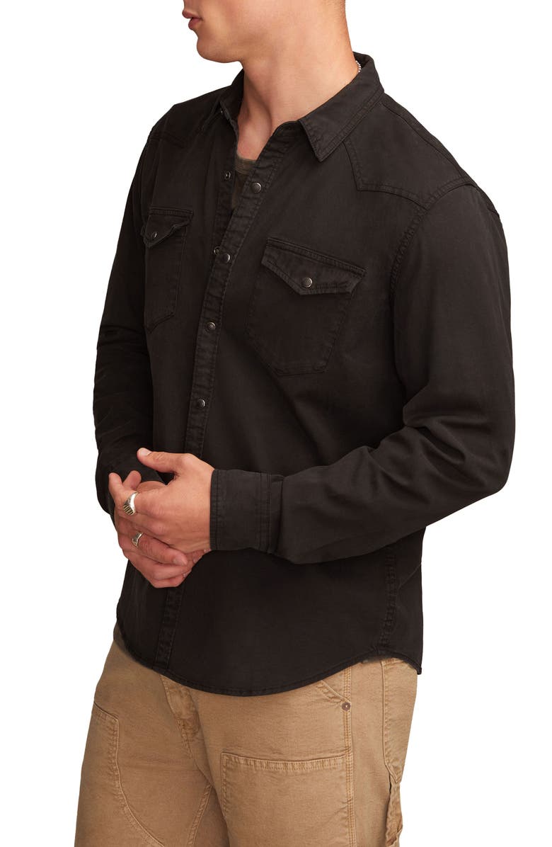 Lucky Brand Masa Western Snap-Up Shirt, Alternate, color, Phantom