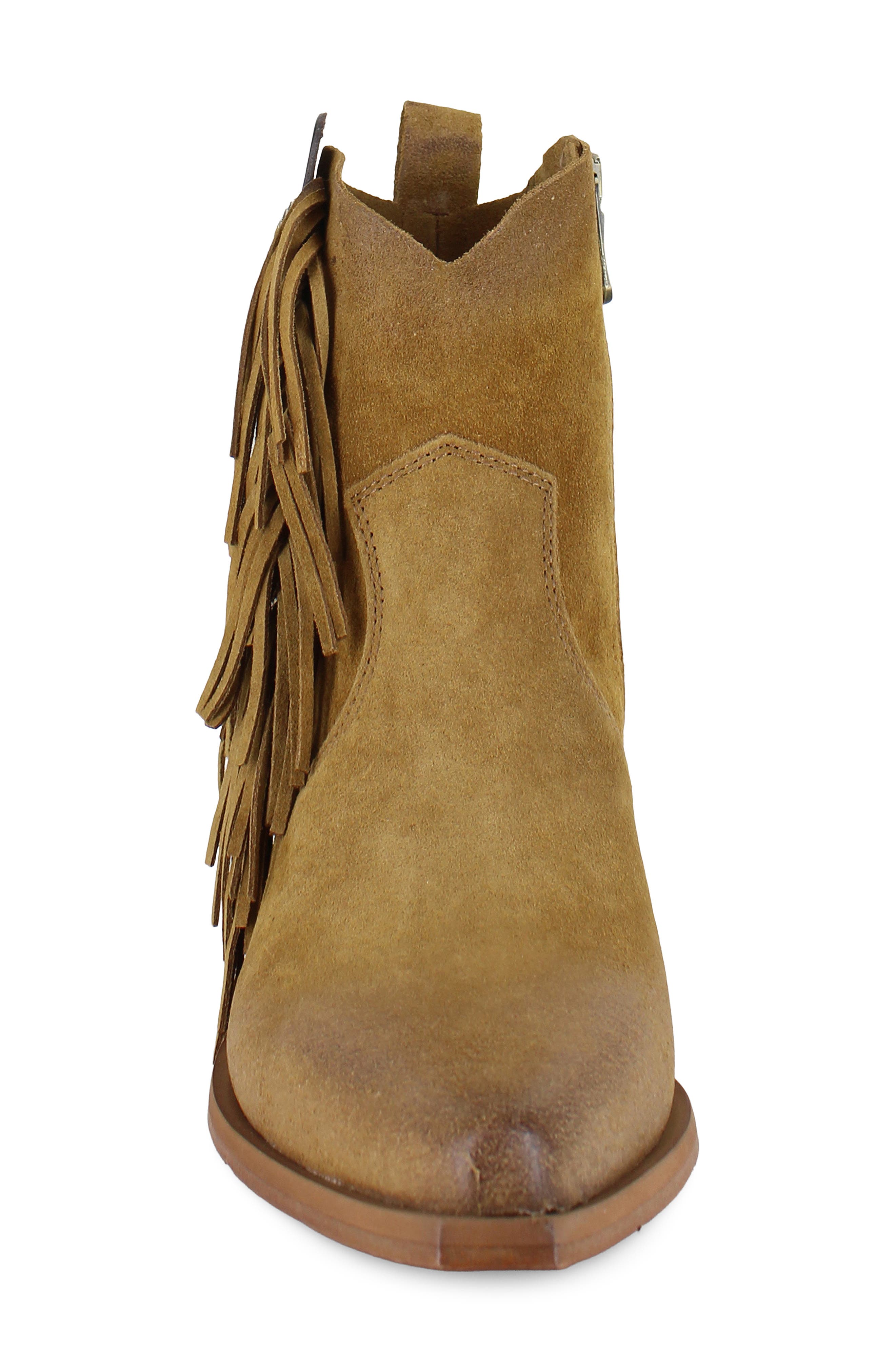 Hightail Leather Bootie, Alternate, color, TAN SUEDE