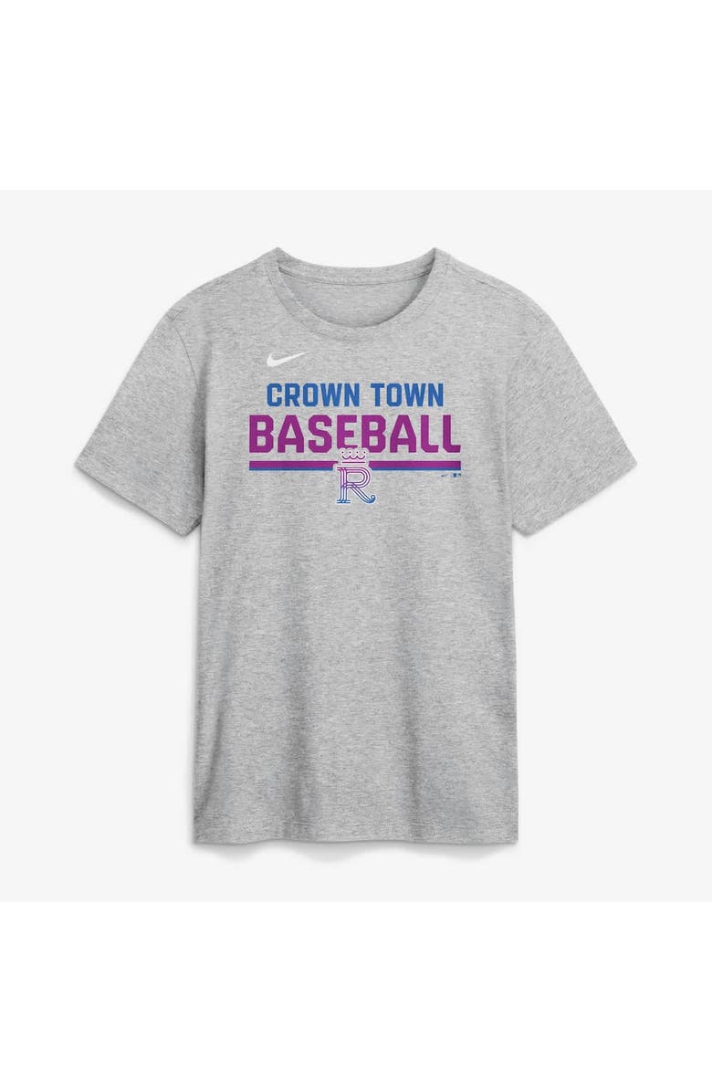Nike Men's Nike Heather Gray Kansas City Royals 2026 City Connect Stacked Team Phrase T-Shirt, Alternate, color, Heather Gray