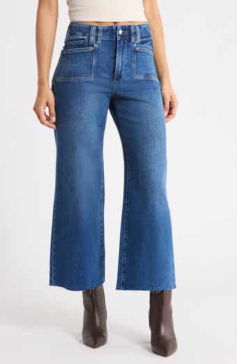 Anessa Utility Pocket Raw Hem Jeans