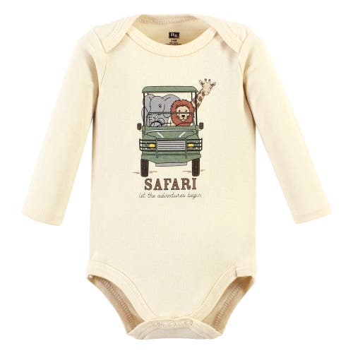 Hudson Baby Cotton Long-sleeve Bodysuits 5-pack In Multi