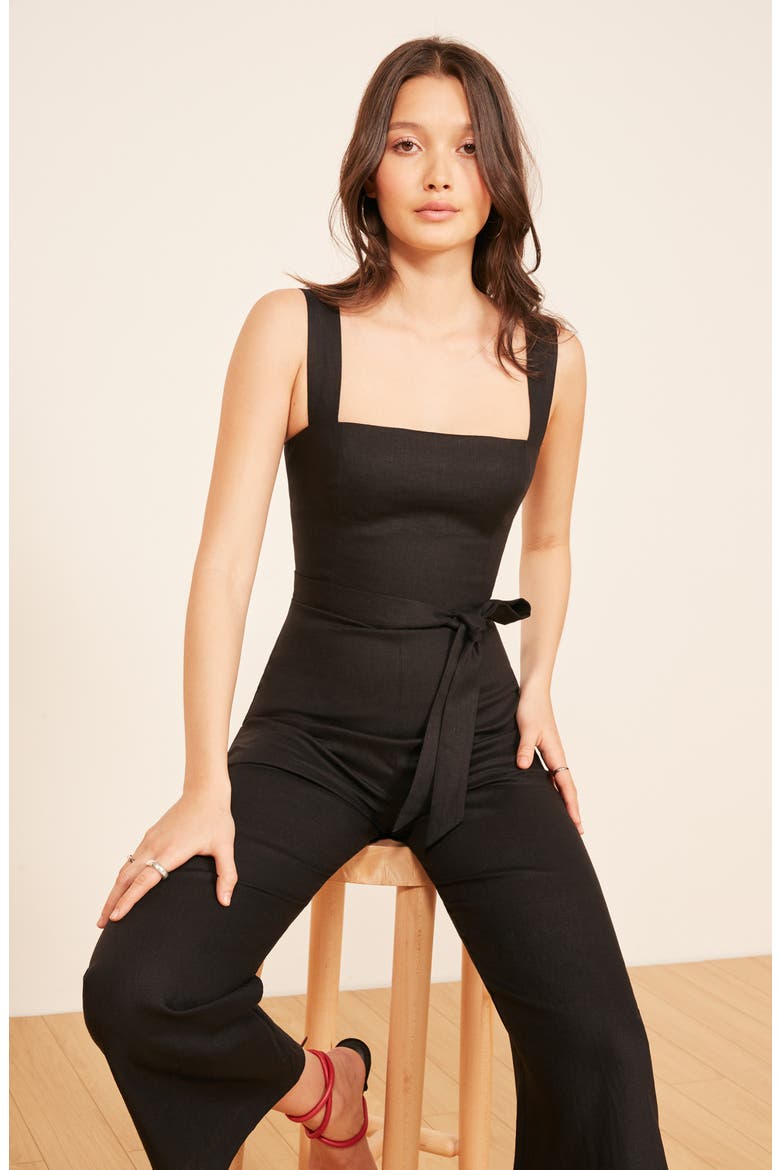 Birch Jumpsuit, Alternate, color, BLACK