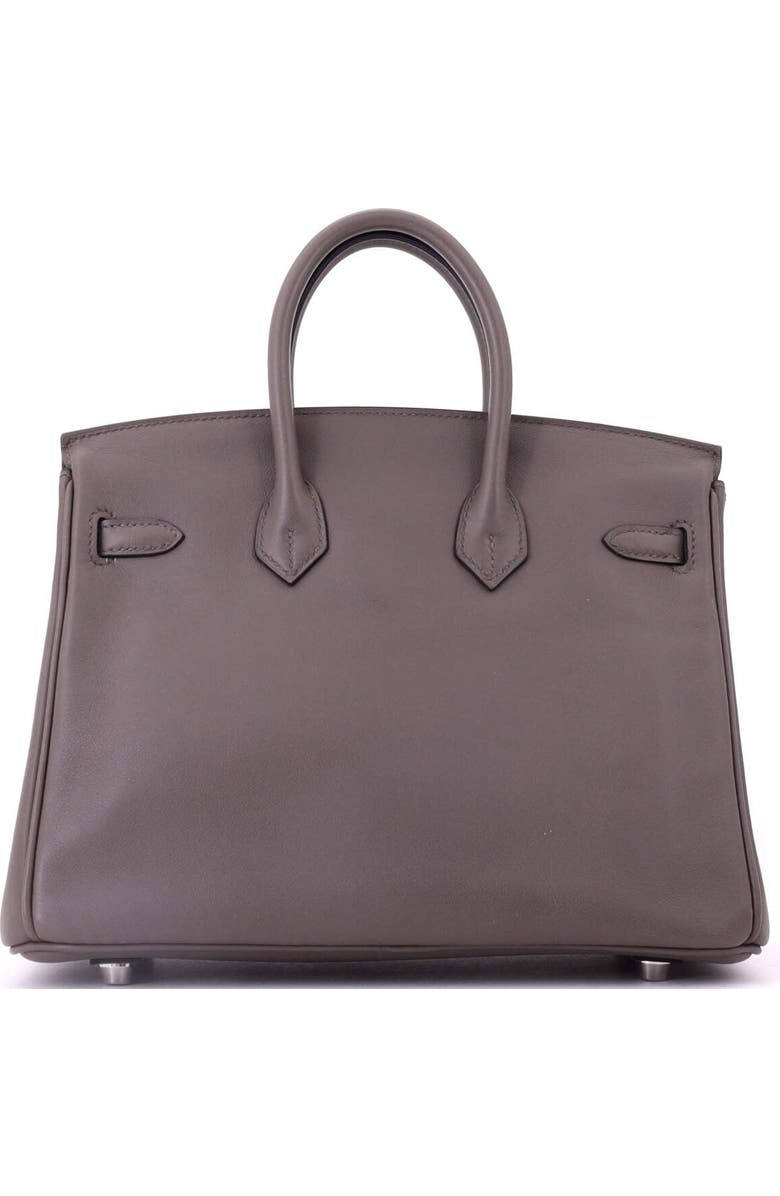 Pre-Owned Hermes Birkin Handbag Grey Swift with Palladium Hardware 25, Alternate, color, Etain