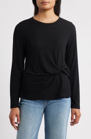 Wit & Wisdom Twist Front T-Shirt