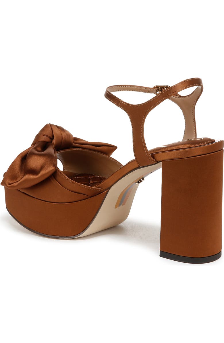 Sam Edelman Julieta Ankle Strap Platform Sandal, Alternate, color, Spiced Camel