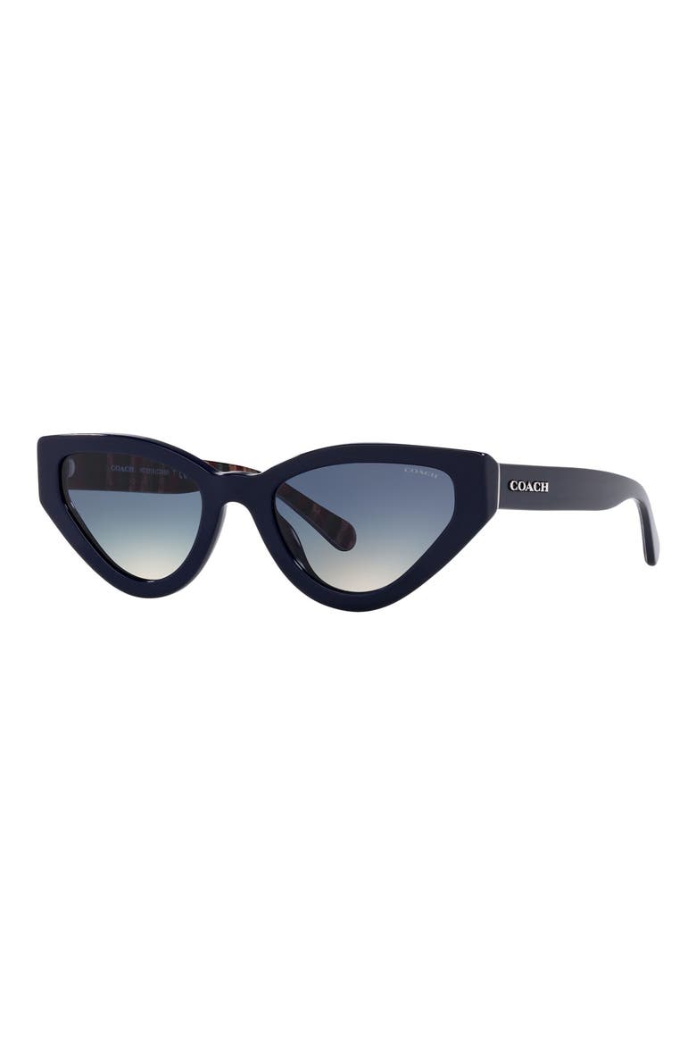 52mm Cat Eye Sunglasses, Main, color, BLUE