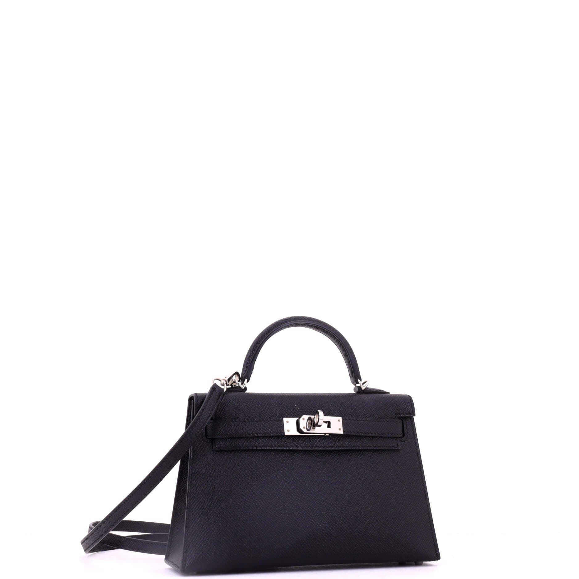 Kelly Mini II Bag Black Epsom with Palladium Hardware 20, Alternate, color, Black