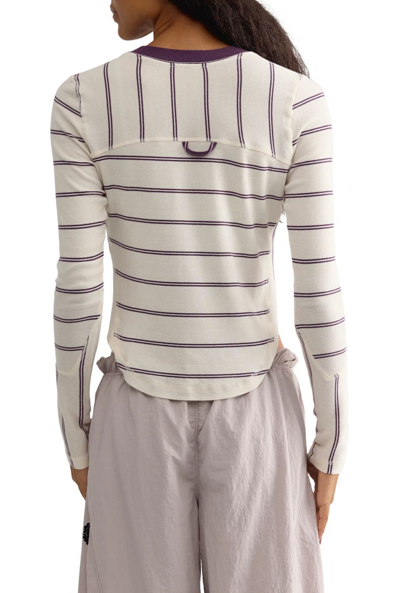 Cool Down Stripe Henley, Alternate, color, IVORY COMBO