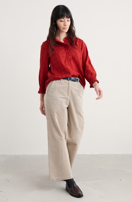 Seasalt Cornwall Feather Star Top In Red