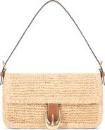 STAUD Harlow Raffia Shoulder Bag