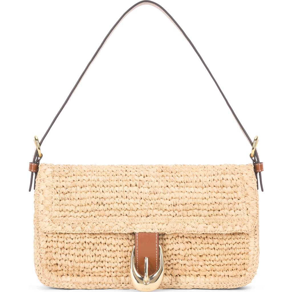 STAUD STAUD HARLOW RAFFIA SHOULDER BAG