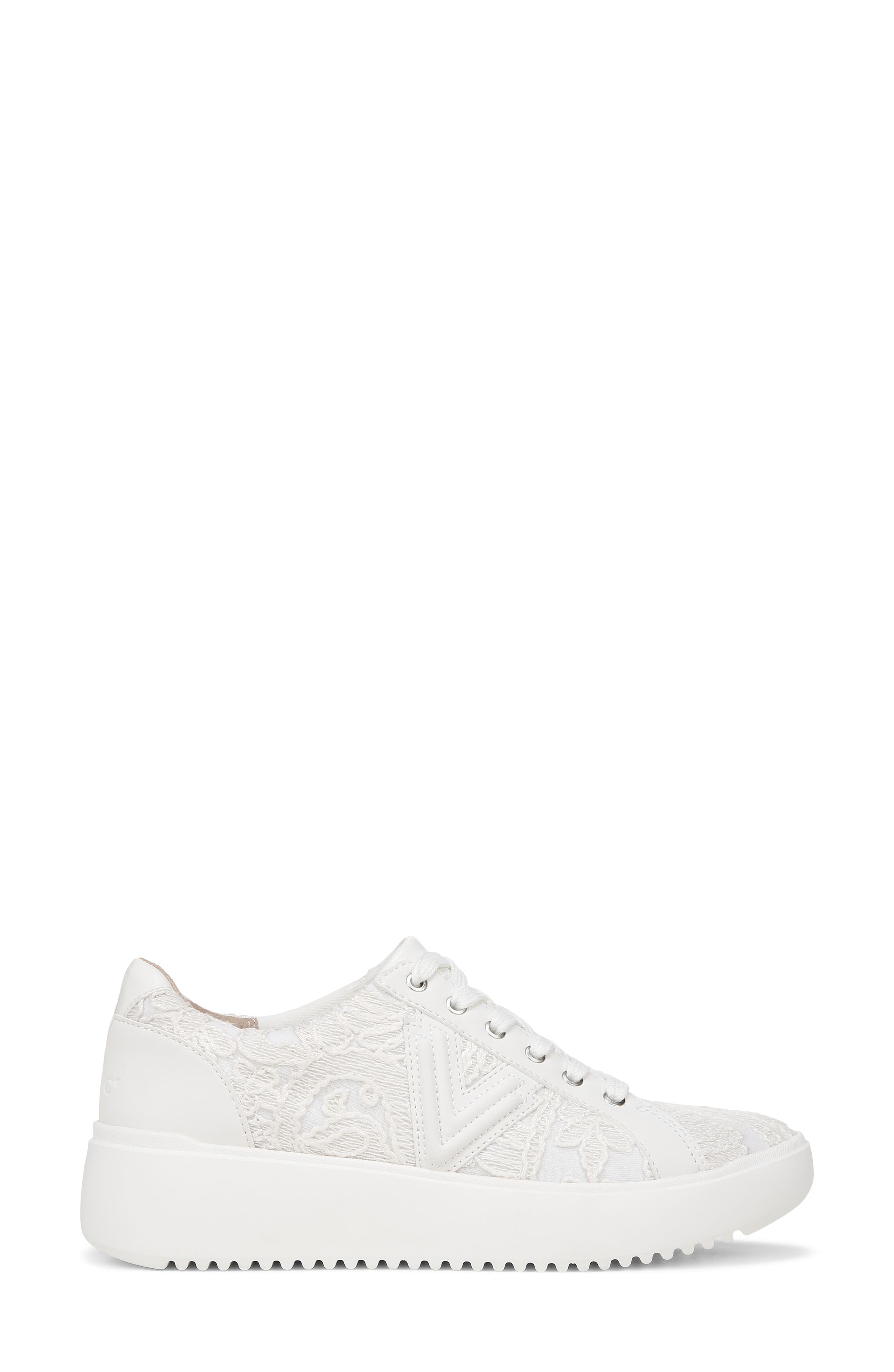 Vionic Kearny Platform Sneaker, Alternate, color, White Lace