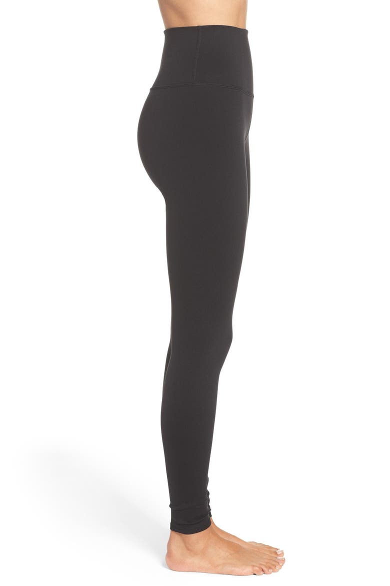 Airbrush High Waist Leggings, Alternate, color, BLACK