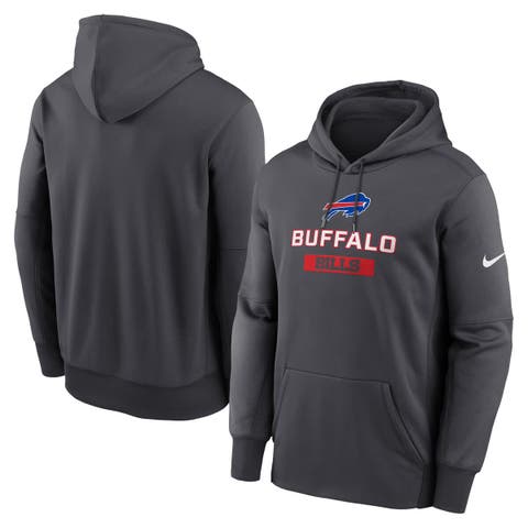 Men
s Nike Anthracite Buffalo Bills Toss Sweep Performance Pullover Hoodie