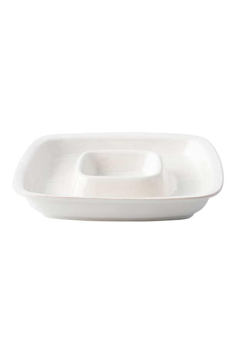 Puro Whitewash Chip & Dip Serving Bowl, Main, color, WHITEWASH