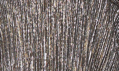 Sl Fashions Knot Front Metallic Midi Cocktail Dress In Multi