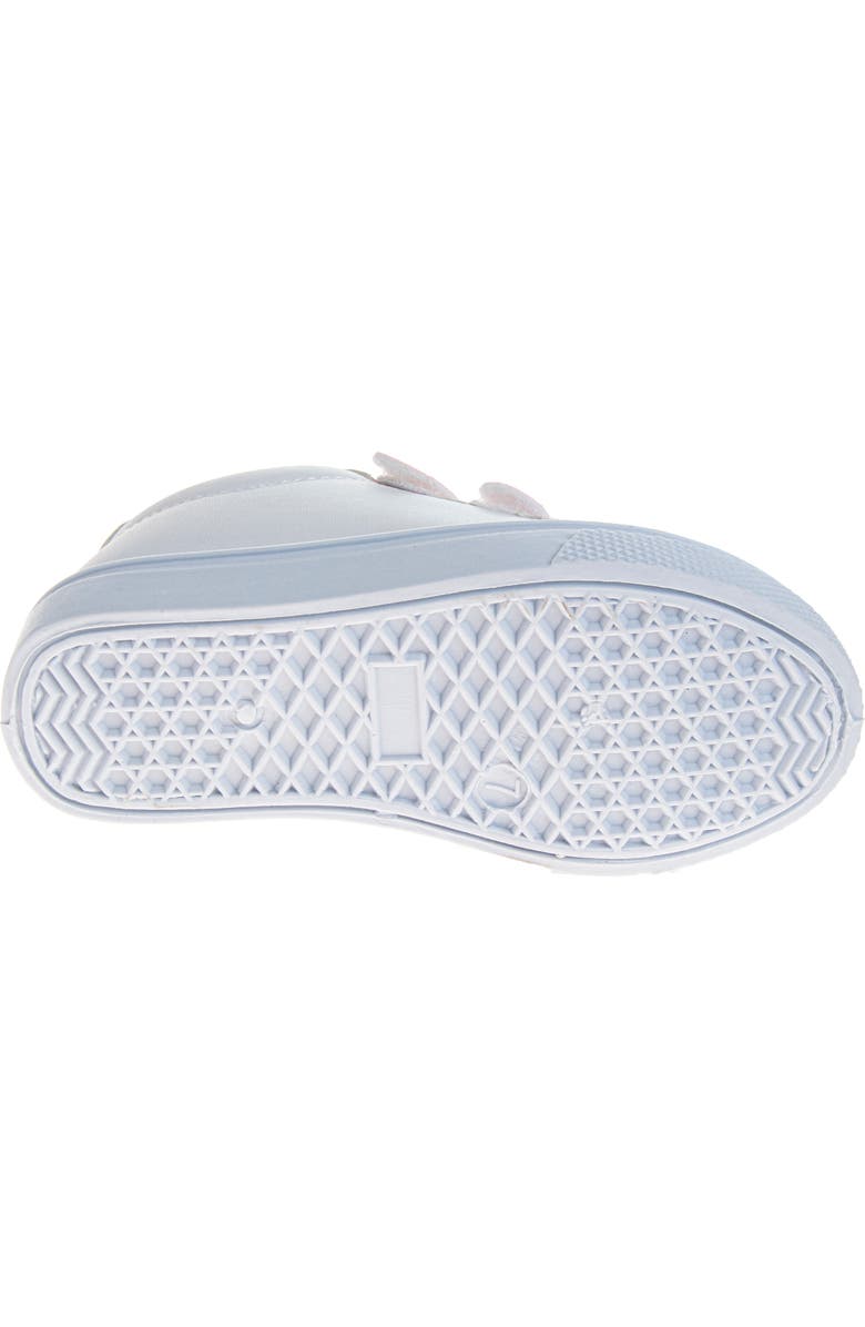 Laura Ashley Hook and Loop Girls' Casual Sneakers., Alternate, color, White/Pink