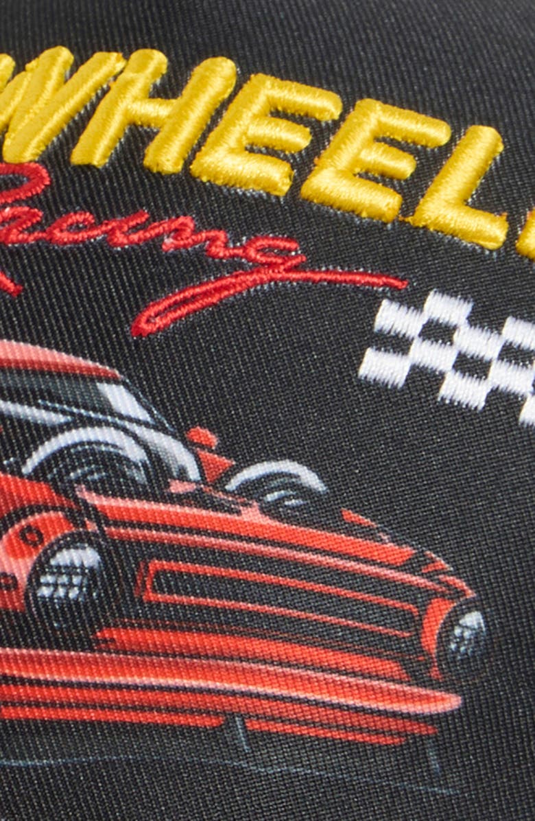 USPA ACCESSORIES Hot Wheels Flames Baseball Cap, Alternate, color, Black