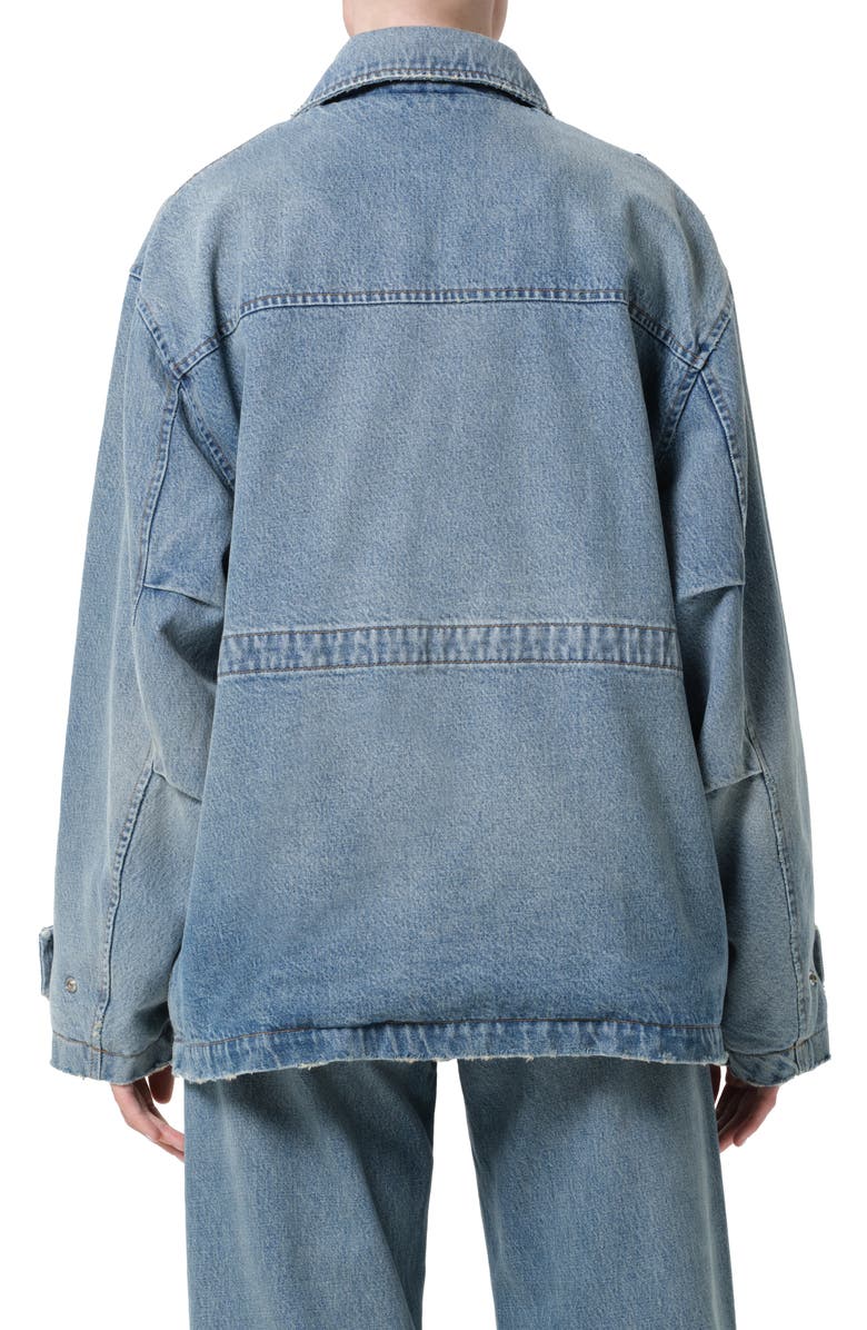 AGOLDE Aubrey Denim Jacket, Alternate, color, Conclusion Indigo