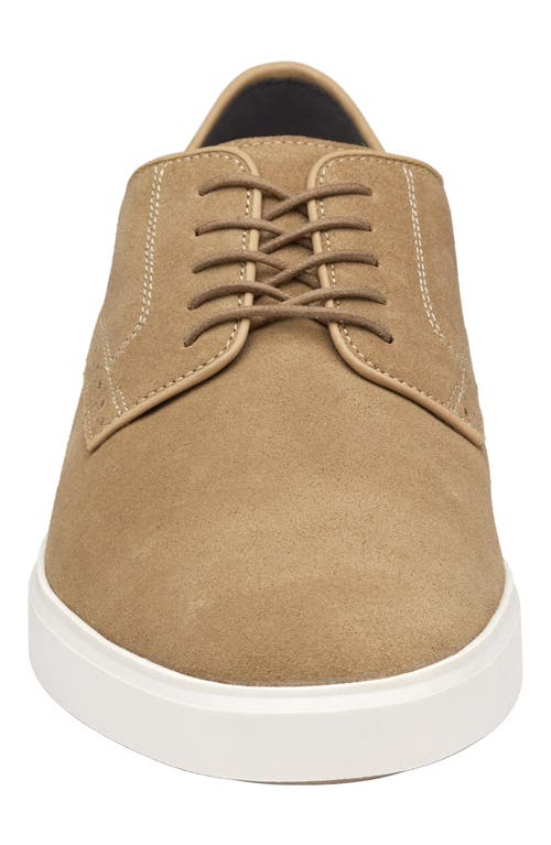 Johnston & Murphy Men's Brody Plain Toe Lace Up Dress Casual Sneakers In Taupe Suede