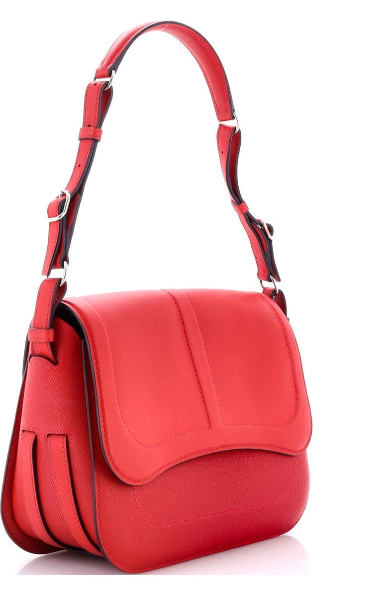 Pre-Owned Hermes Harnais Shoulder Bag Epsom and Swift, Alternate, color, Red