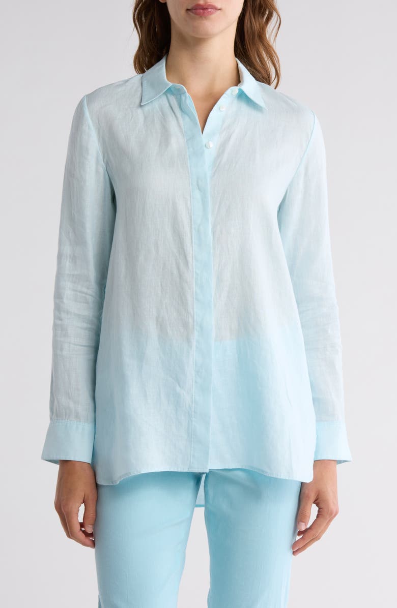 Theory Linen Tunic, Main, color,