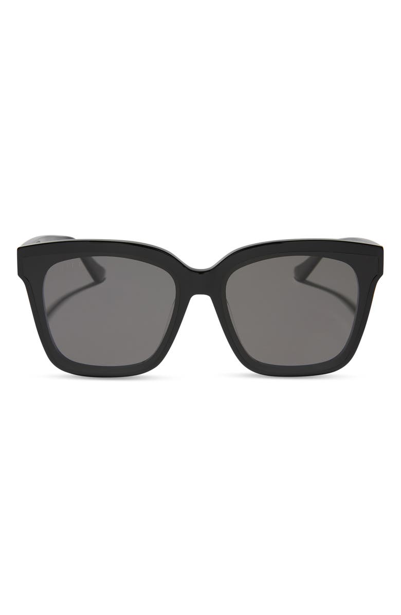 DIFF Meredith II 59mm Square Sunglasses, Main, color, Black / Grey