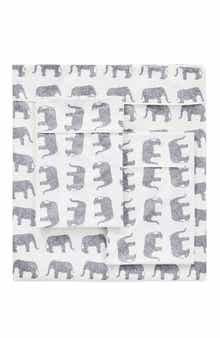 MELANGE HOME Elephant Flannel Sheet Set