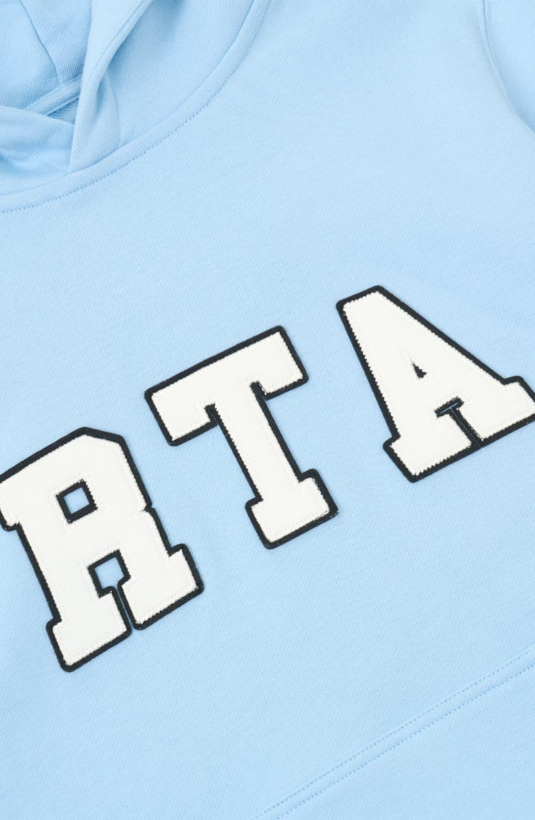 RtA Kids' Eden Collegiate Logo French Terry Hoodie, Alternate, color, Blue Collegiate