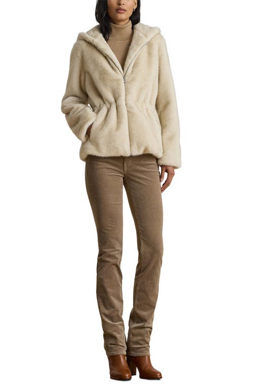 Ralph Lauren Lauren Faux Fur Anorak In White